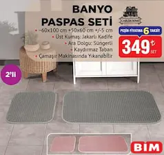 BANYO PASPAS SETİ 2'Lİ fiyat ve kampanya bilgisi